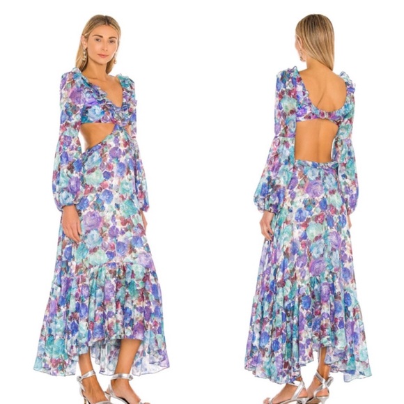 Patbo cut out dress - can be gown or worn with heels. Great for summer!Worn once